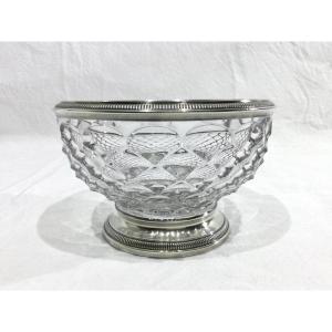 Henri Soufflot - Crystal And Silver Salad Bowl