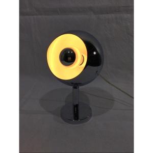 Eyeball Chrome Metal Desk Lamp