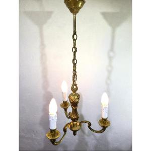 3 Light Bronze Chandelier