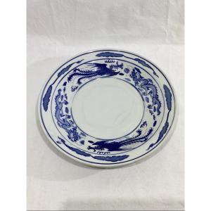 Grand Plat En Porcelaine De Chine  