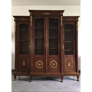 Empire Bookcase In Mahogany And Oak