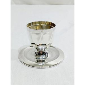 Louis Coignet – Flat Egg Cup In Sterling Silver 