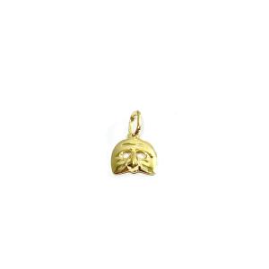 Italian Mask Pendant In Gold 