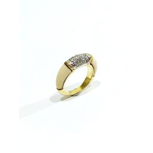 Ivory Gold And Diamond Ring