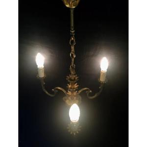 3 Light Bronze Chandelier