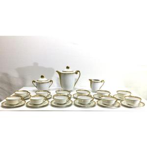 Limoges - Bardet Porcelain Tea Coffee Service 