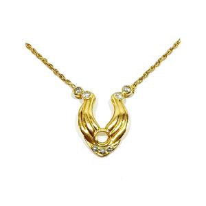 Gold And Diamond Necklace