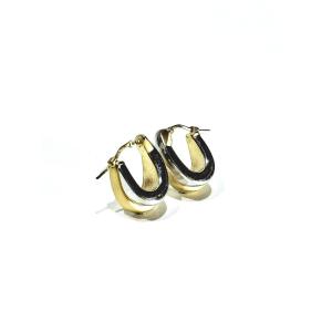 Yellow And White Gold Earring