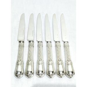 Georges Flakenberg - 6 Silver Fruit Knives