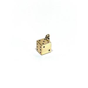 Gold Dice Pendant