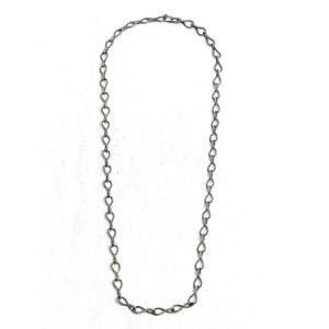 Twisted-link Silver Necklace