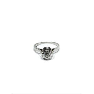 White Gold Diamond Solitaire Ring