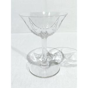 Saint Louis - 10 Crystal Champagne Glasses - Lasalle Model
