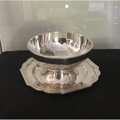 Silver Sauceboat Christofle Contour