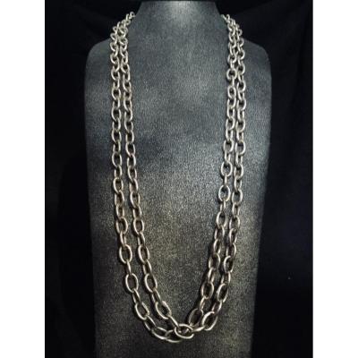 « forçat Type » Silver Chain Necklace