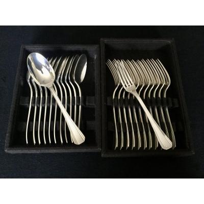 12 Christofle Boréal Dessert Cutlery