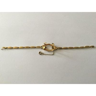 Bracelet Porte-montre Gousset En Or 