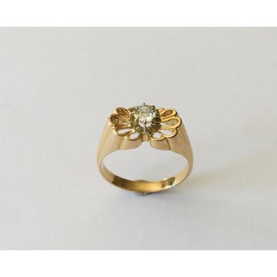 Art Nouveau Gold And Diamond Butterfly Ring