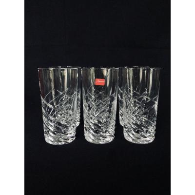 Set Of 6 Baccarat And Arik Levy Glasses