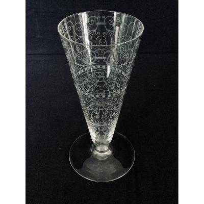 Baccarat Crystal Vase Lido Model