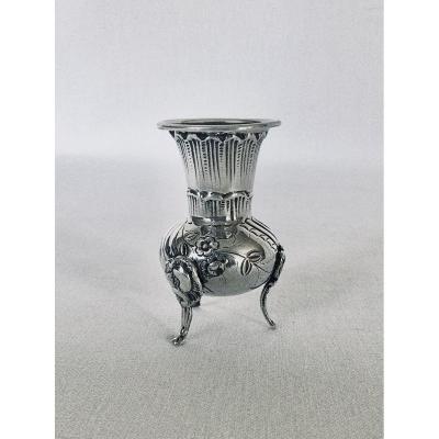 Silver Soliflore Tripod Vase