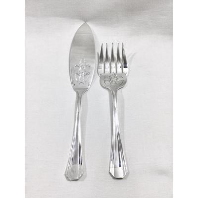 Christofle - Fish Service Cutlery Boréal Model