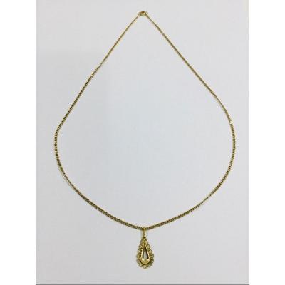 Art Nouveau Gold Necklace