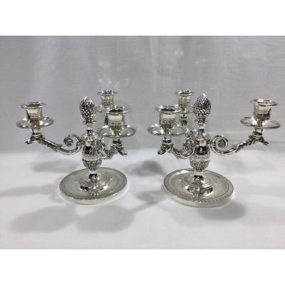 Pair Of Empire Style Candelabra