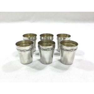 Silver Metal Liquor Tumblers