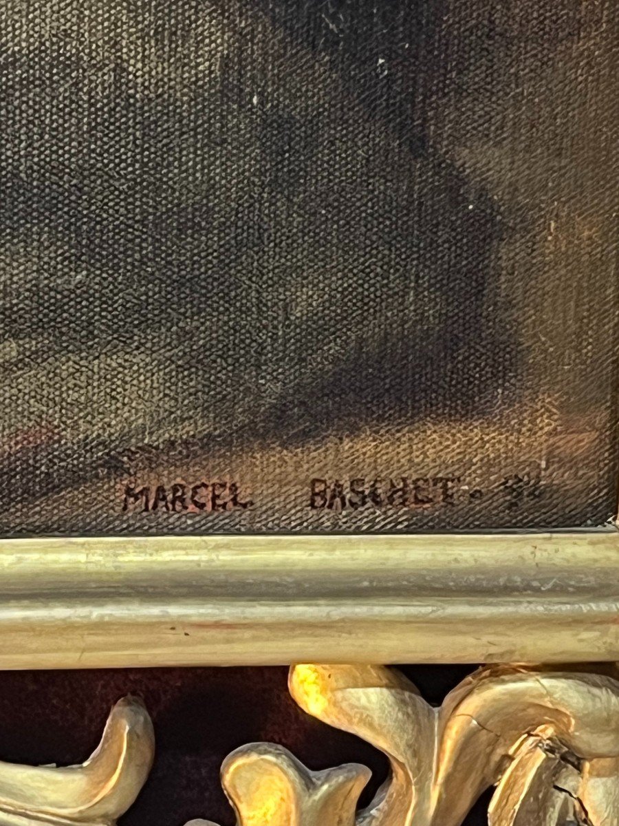 Portait Du Président Merville, Huile Sur Toile Portant La Signature De Marcel Baschet.-photo-3