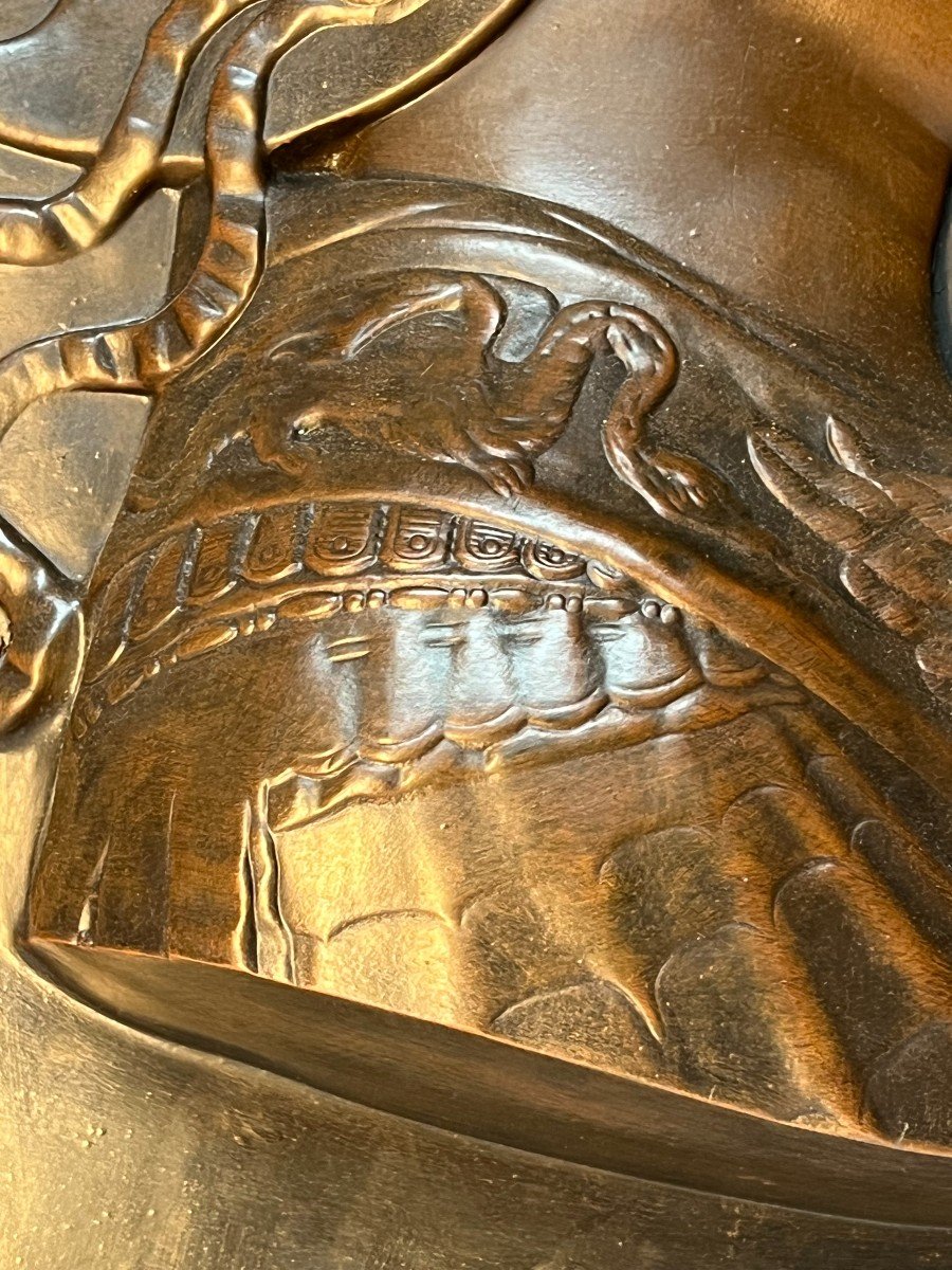 Profil D’homme Vêtu D’une Armure à L’antique, Attribuée à César Cerebelli-photo-4