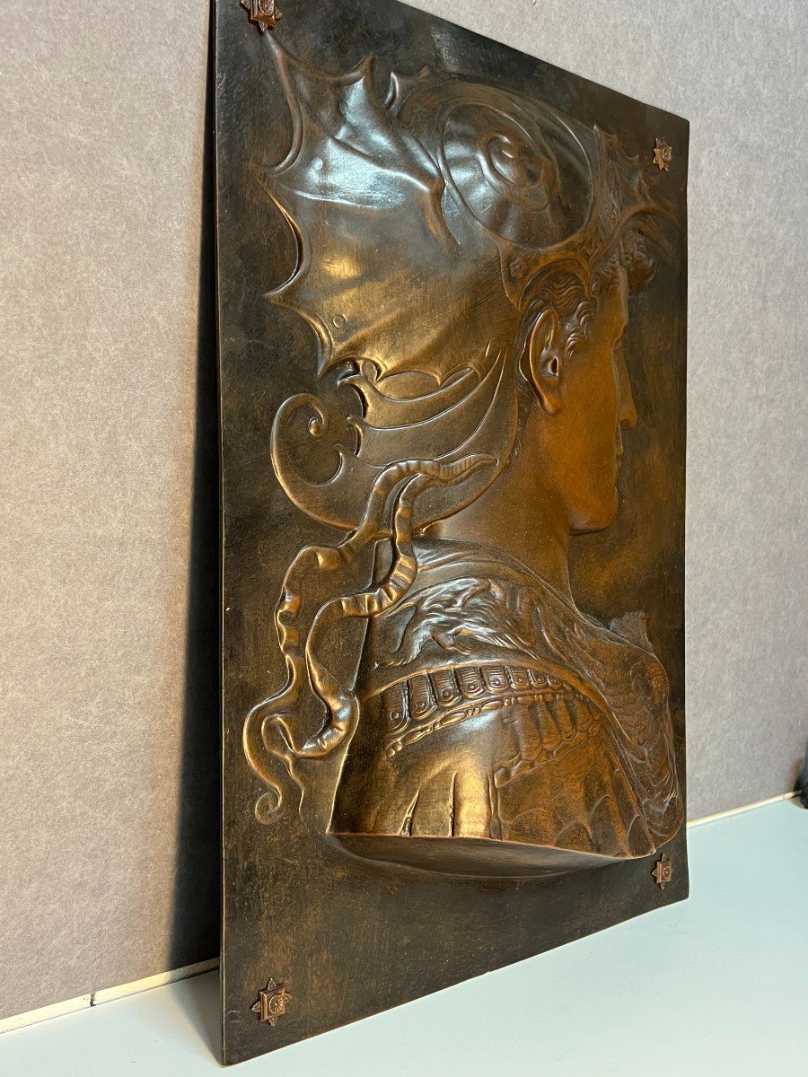Profil D’homme Vêtu D’une Armure à L’antique, Attribuée à César Cerebelli-photo-5