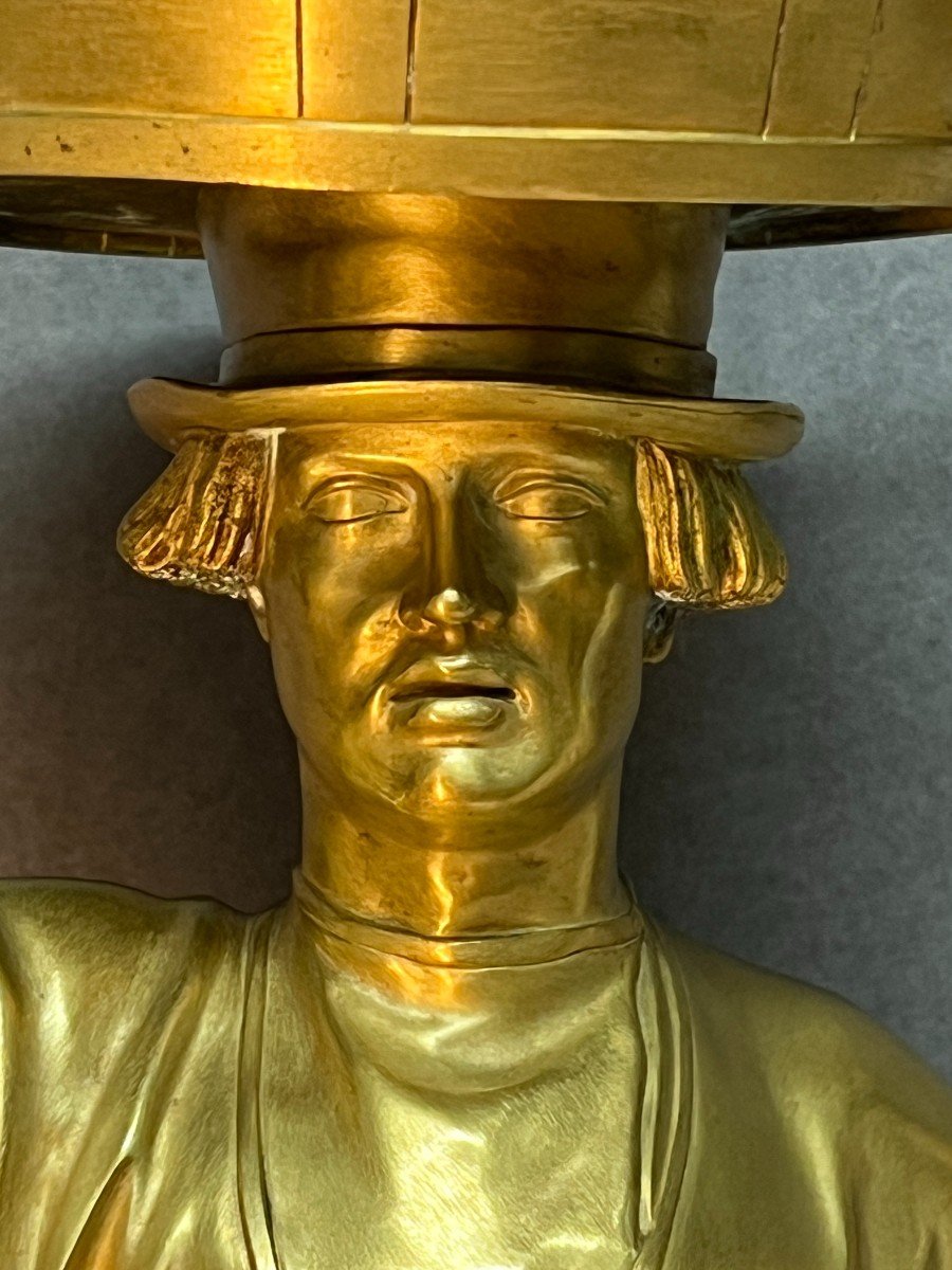 Théodore-joseph-napoléon Jacques, Dit Napoléon Jacques, Sculpture Bronze, Marchand De Poissons-photo-1