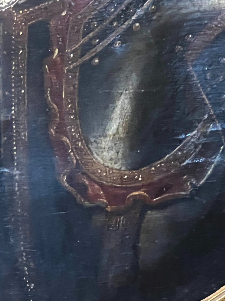 Tableau Représentant François-henri De Montmorency-bouteville, Duc De Piney-luxembourg XIXe-photo-2