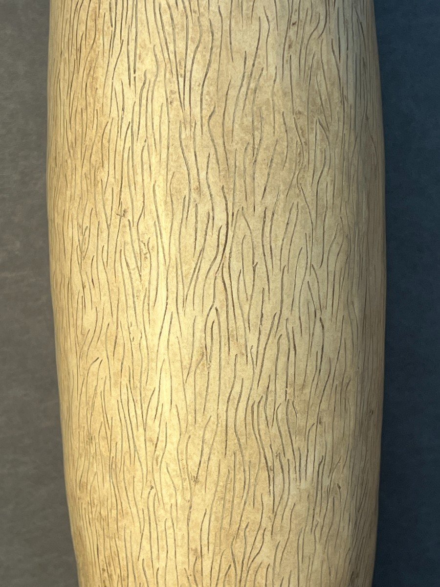 Pair Of Modernist Ceramic Vases By Marius Fernandez, Height 42 Cm-photo-3