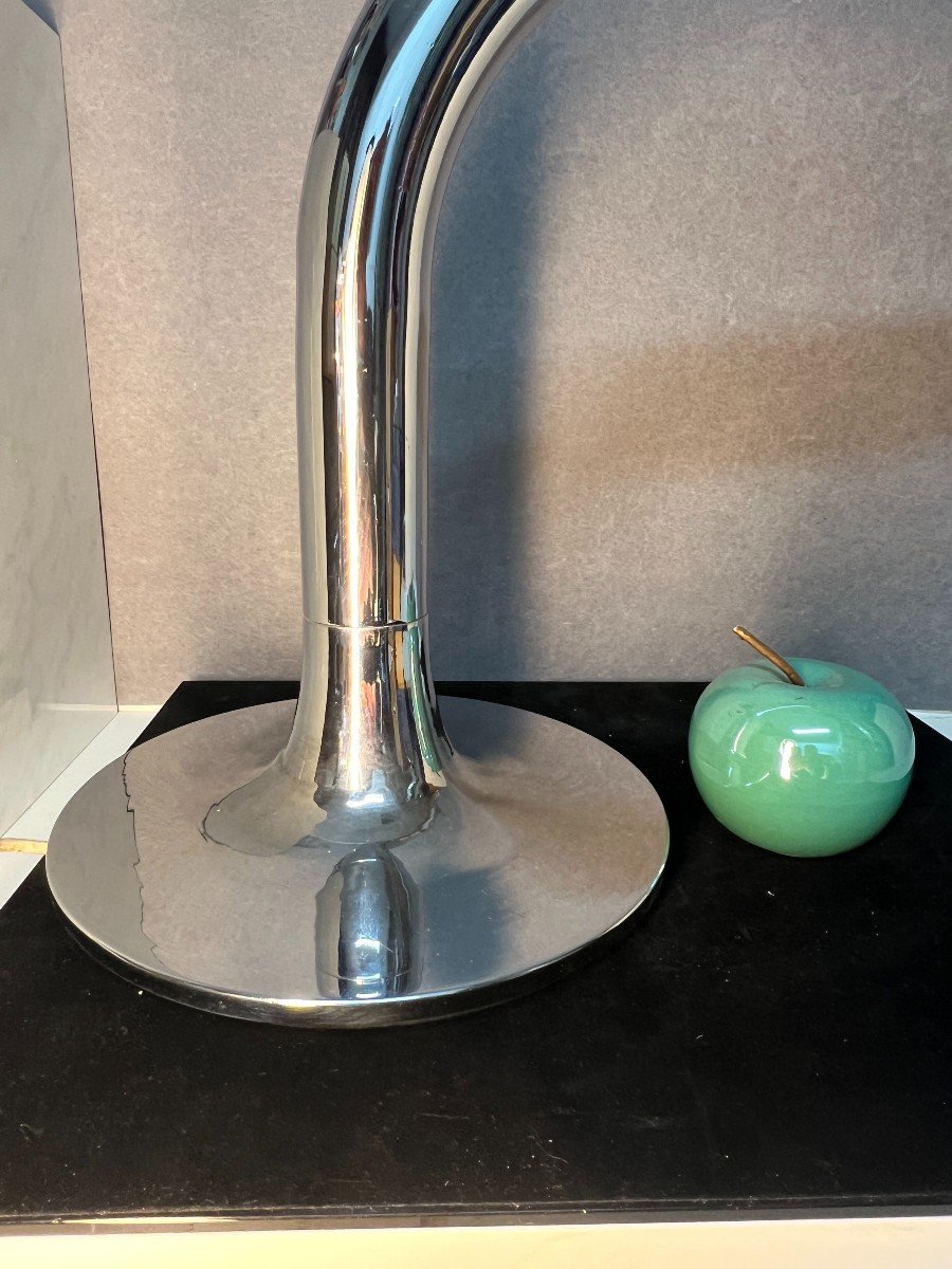 Rare Lampe De Table Ou De Bureau F231 Desk Lamp, Conçue Par Etienne Fermigier En 1971-photo-4
