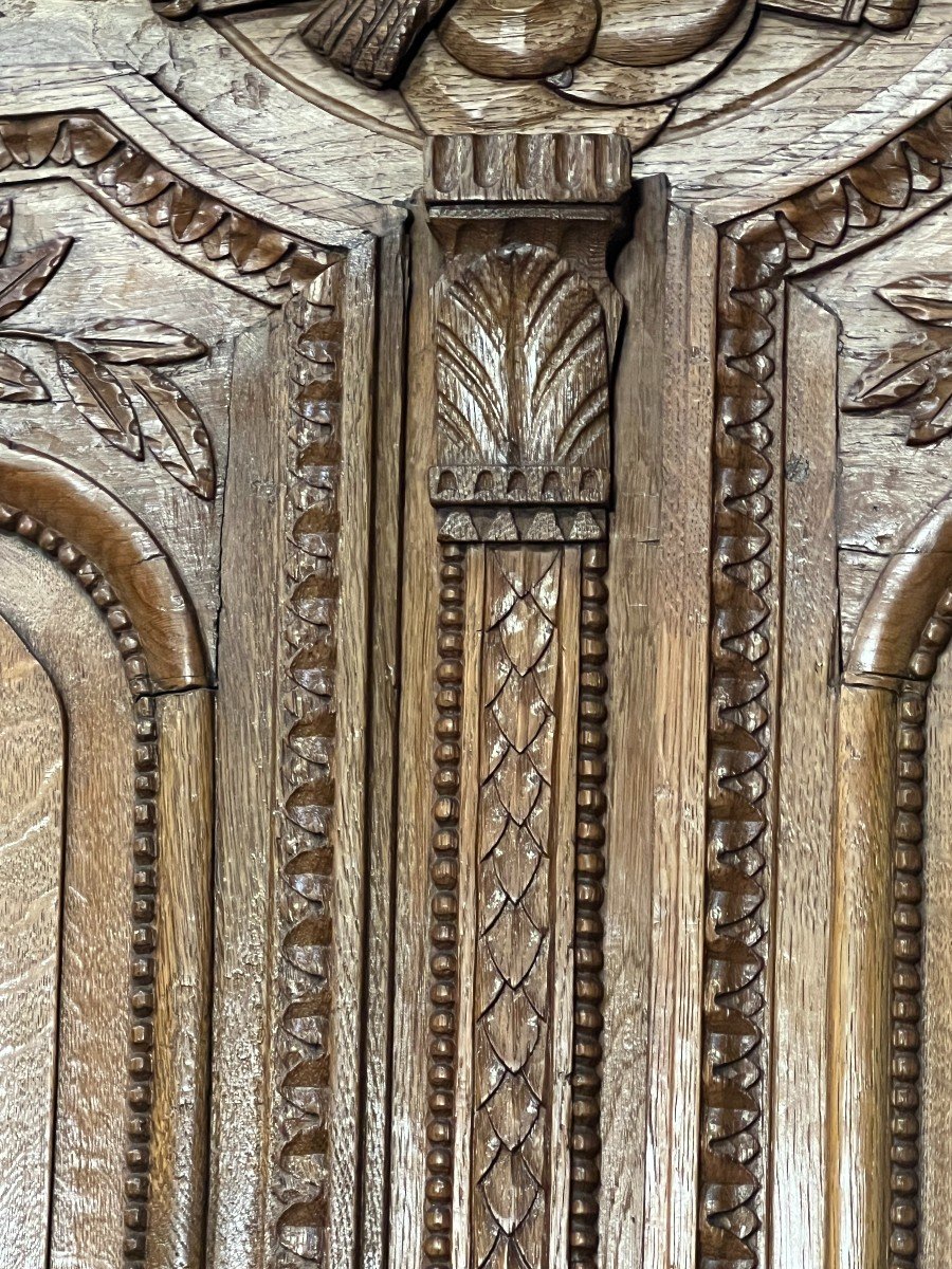 Armoire De Mariage Normande En Chêne Clair, époque XIXe, Bel état, H 244 Cm-photo-4