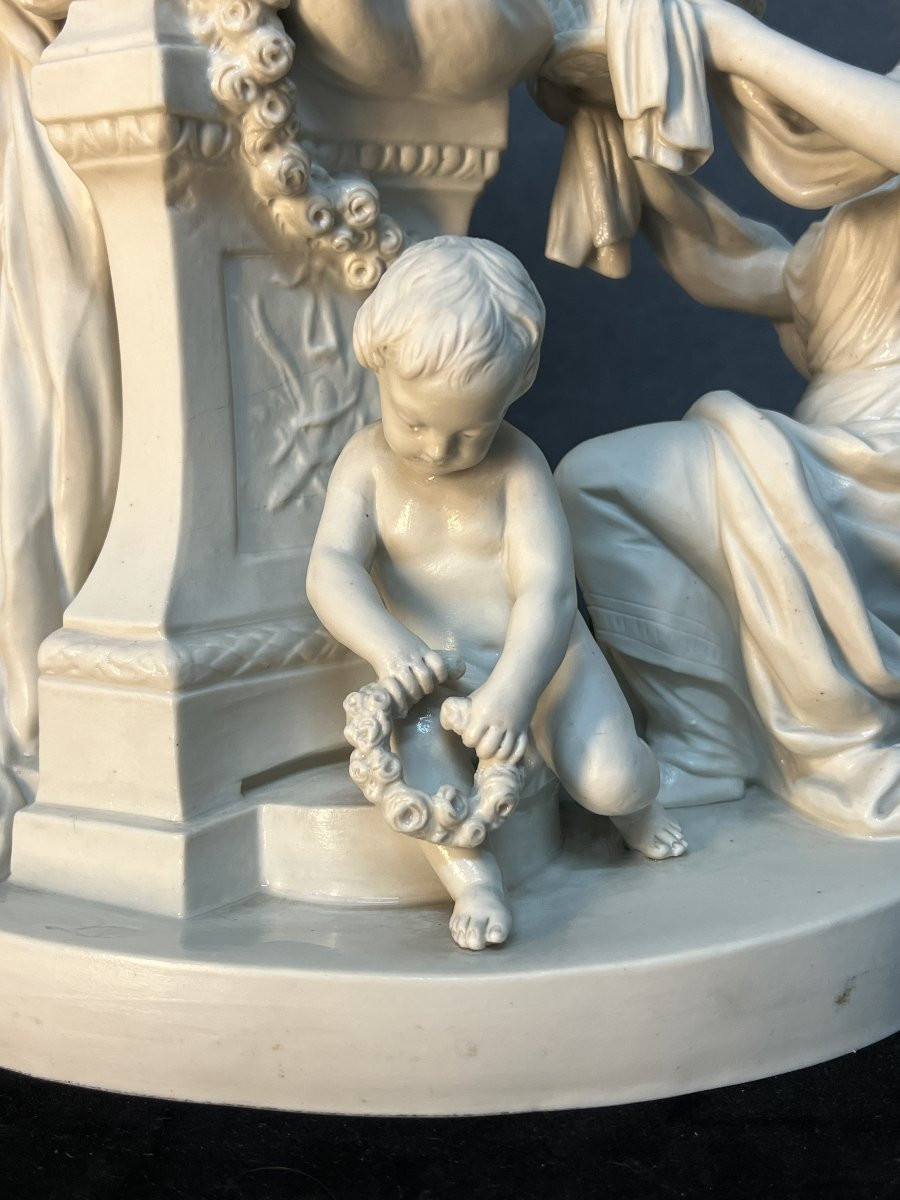 L’offrande à L’amour, Biscuit De Porcelaine D’après Louis-simon Boizot (1743-1809)-photo-6