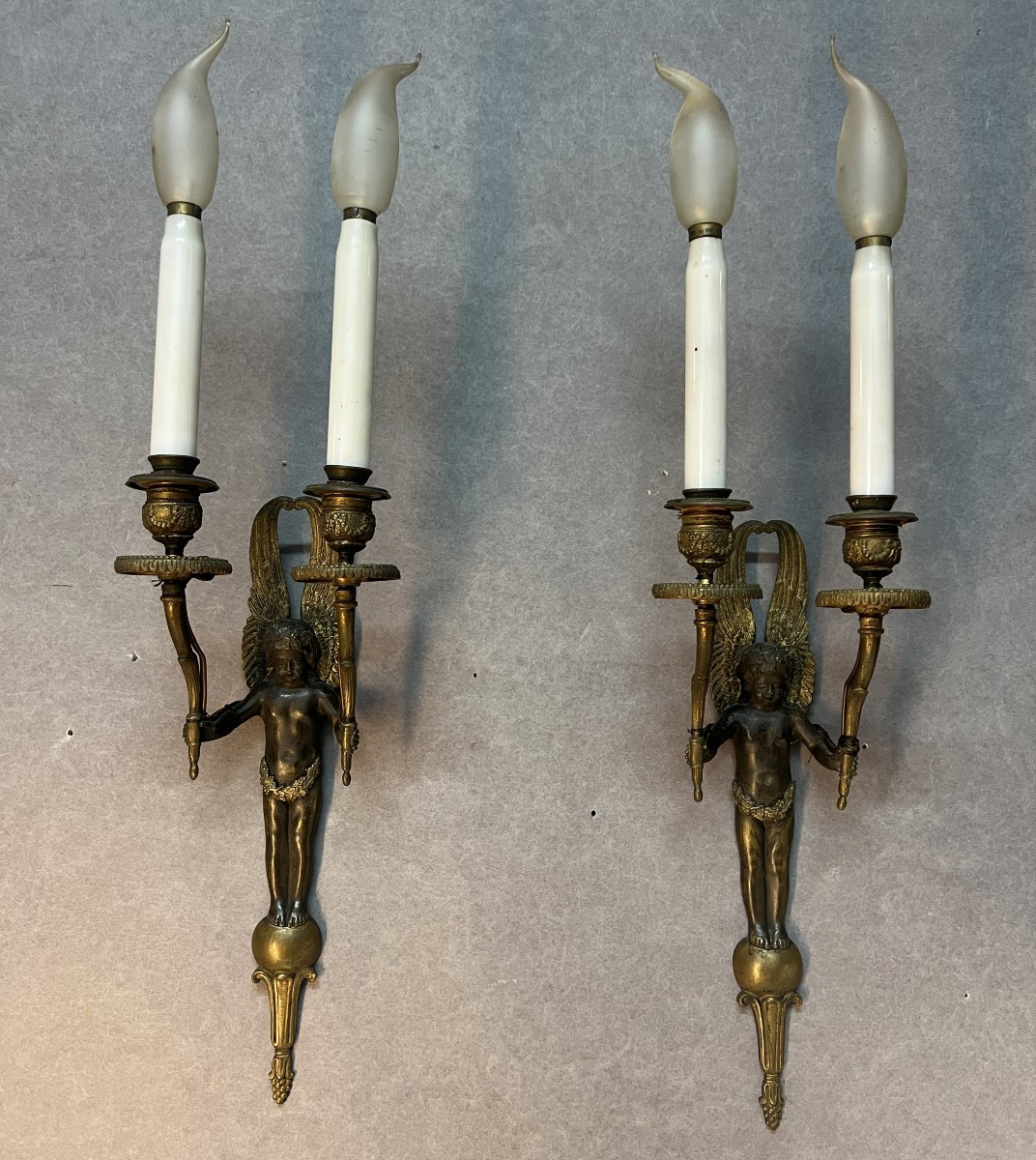 Pair Of First Empire Period Wall Sconces, A Refined Example Of Early 19th-century French Art 