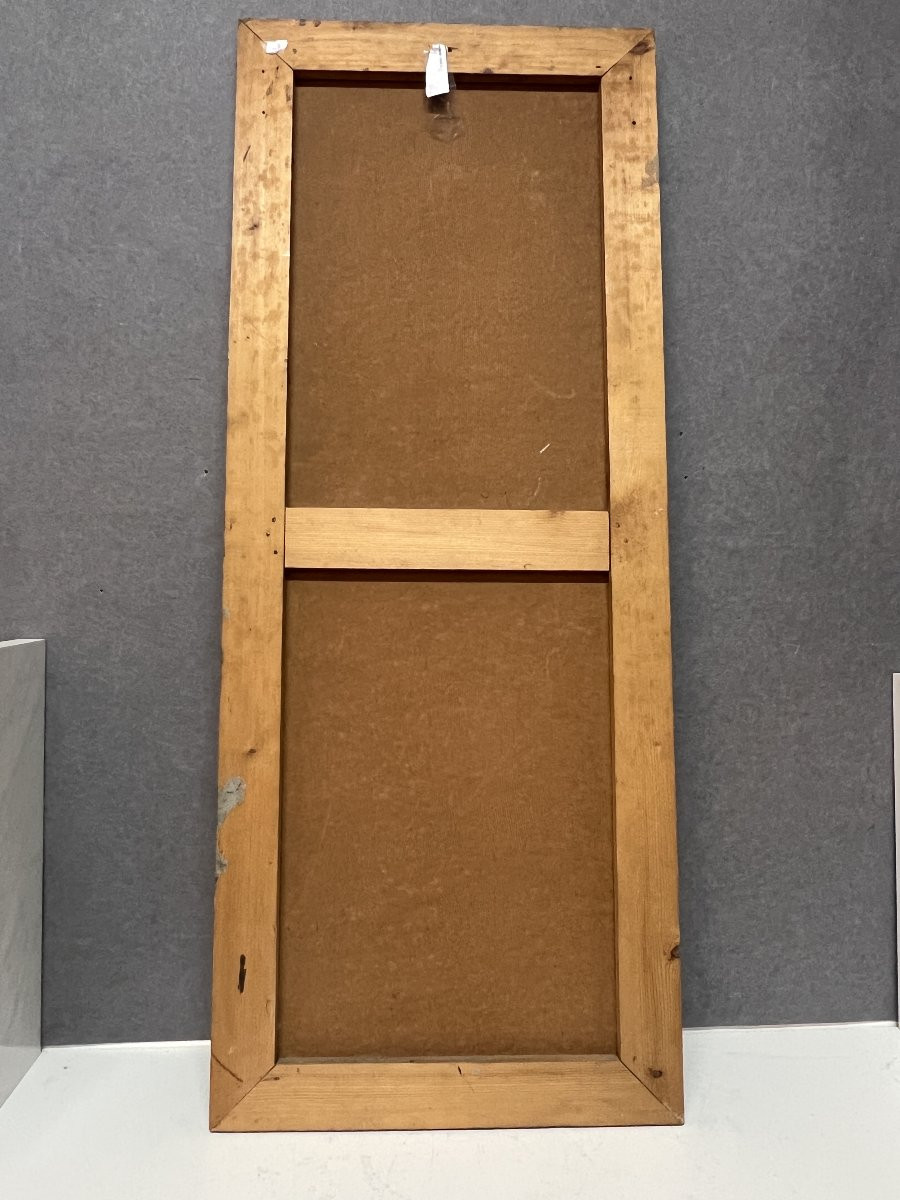 Work From 1958 By Alain Mongrenier (1940) Depicting A Standing Rooster, Oil On Panel-photo-8