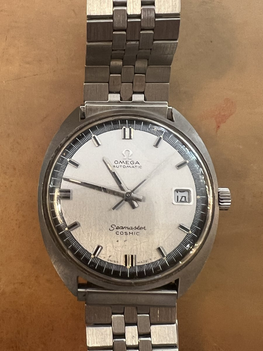 Omega Brand Watch, Automatic Steel, Seamaster Cosmic Model, From The Years 1965/70-photo-2