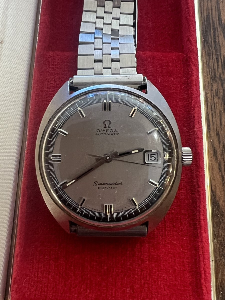 Omega Brand Watch, Automatic Steel, Seamaster Cosmic Model, From The Years 1965/70-photo-4
