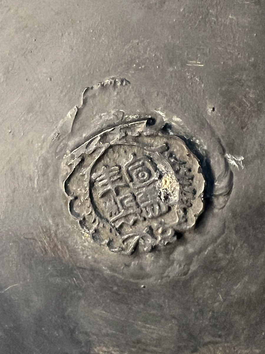 Grand vase XIXe en émaux cloisonné, Époque Meiji, hauteur 45.5 cm, anses zoomorphes-photo-8