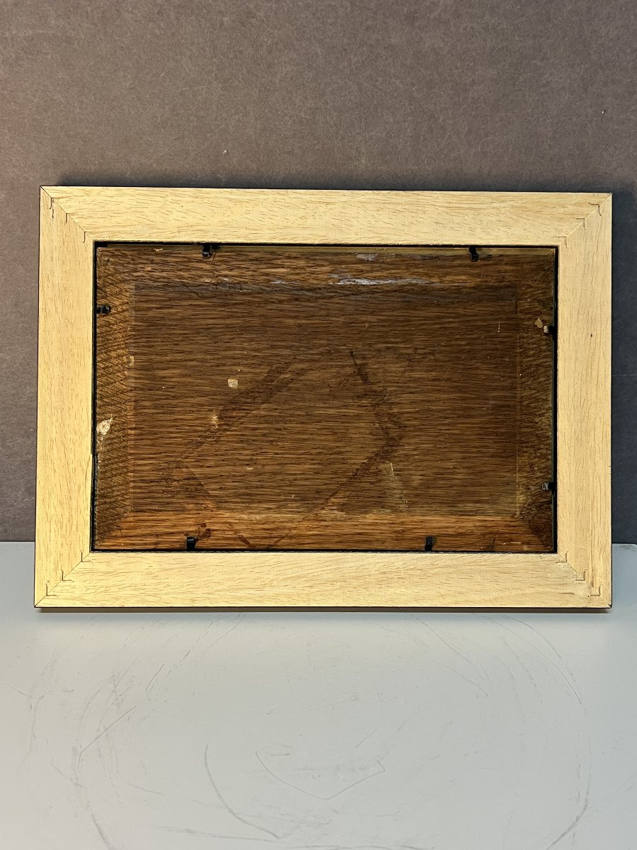 Willem Matthijs Maris (1872-1929), Peinture huile sur panneau, décor de bateaux dans un port-photo-8