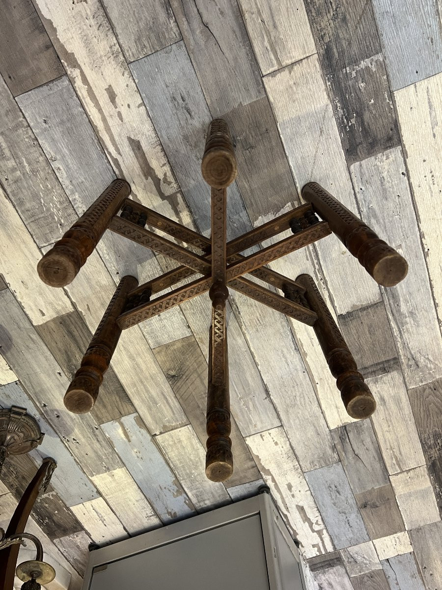 Plateau de cérémonie orientale de grande qualité en cuivre et argent, XIXe siècle, Iran Syrie-photo-7