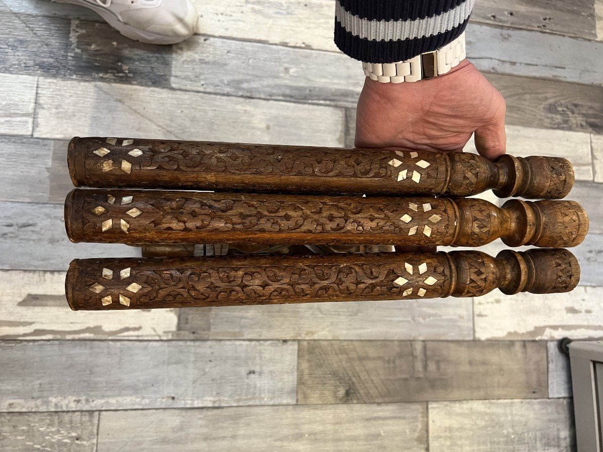 Plateau de cérémonie orientale de grande qualité en cuivre et argent, XIXe siècle, Iran Syrie-photo-8