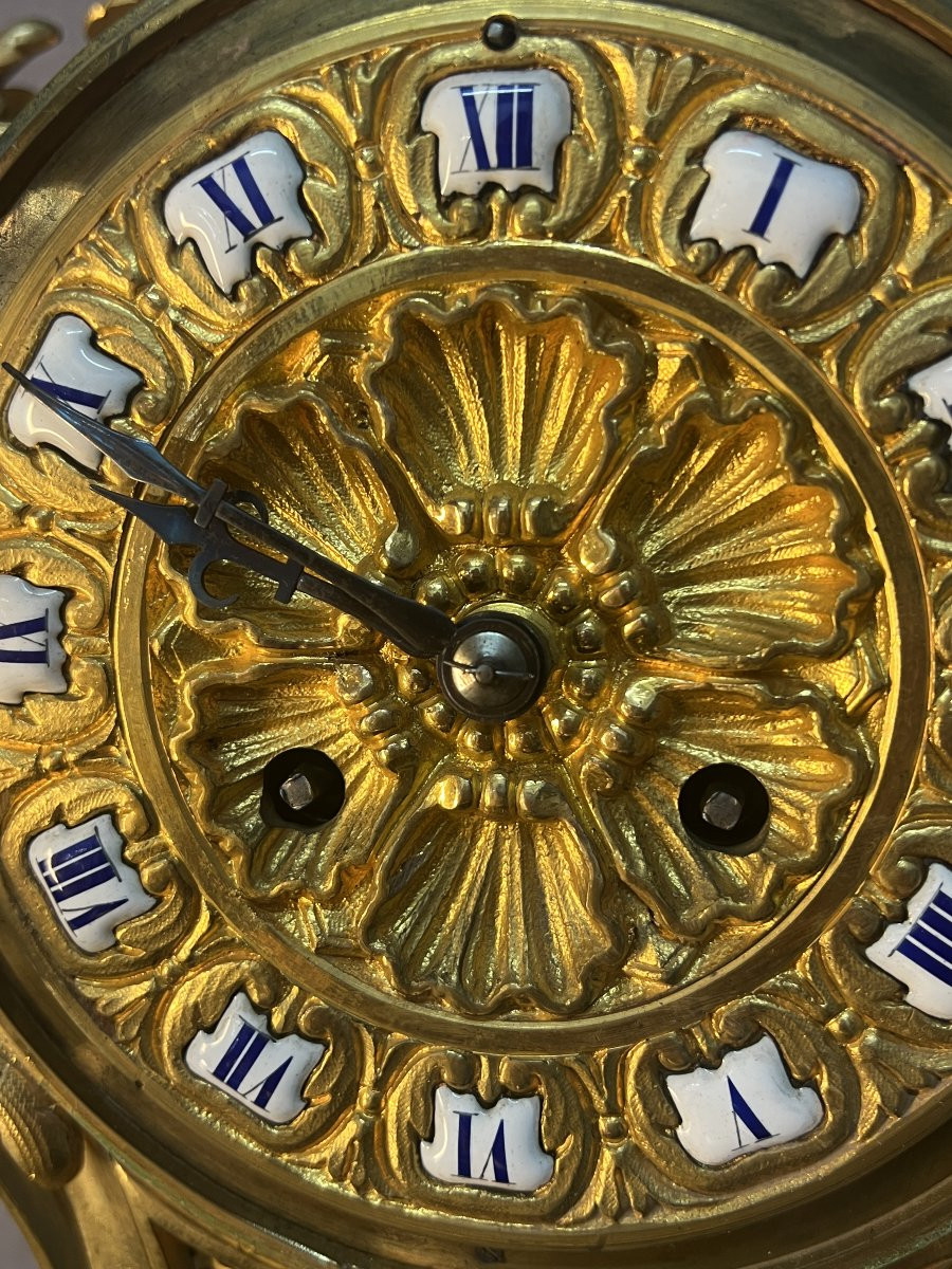 Lemerle Charpentier, Bronze Worker In Paris In The 19th Century, Cartel-type Clock In The Rocaille Style-photo-5