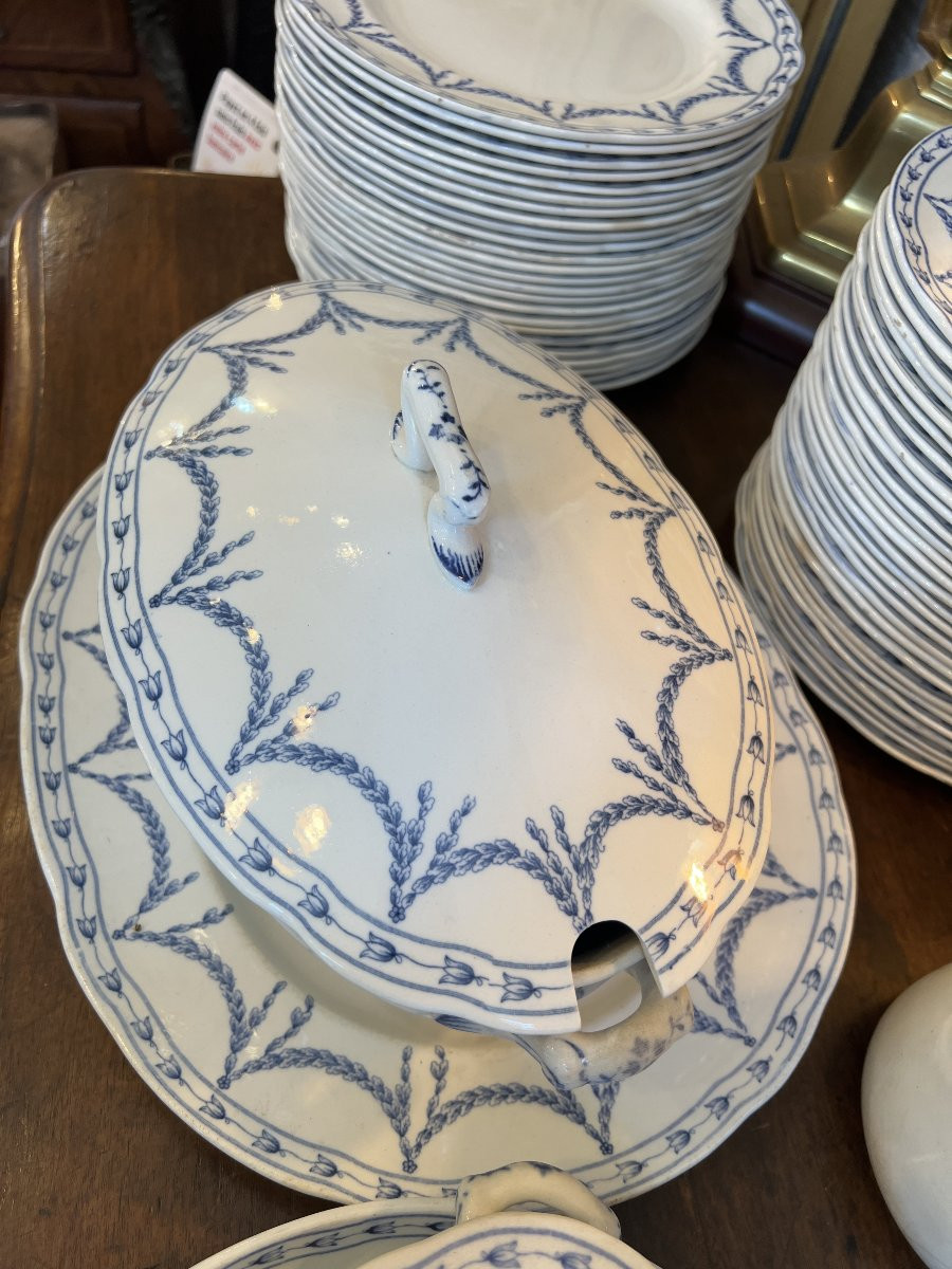 Service à vaisselle de 90 pièces en faïence anglaise de Oaklands Wedgwood - Etruria-photo-4