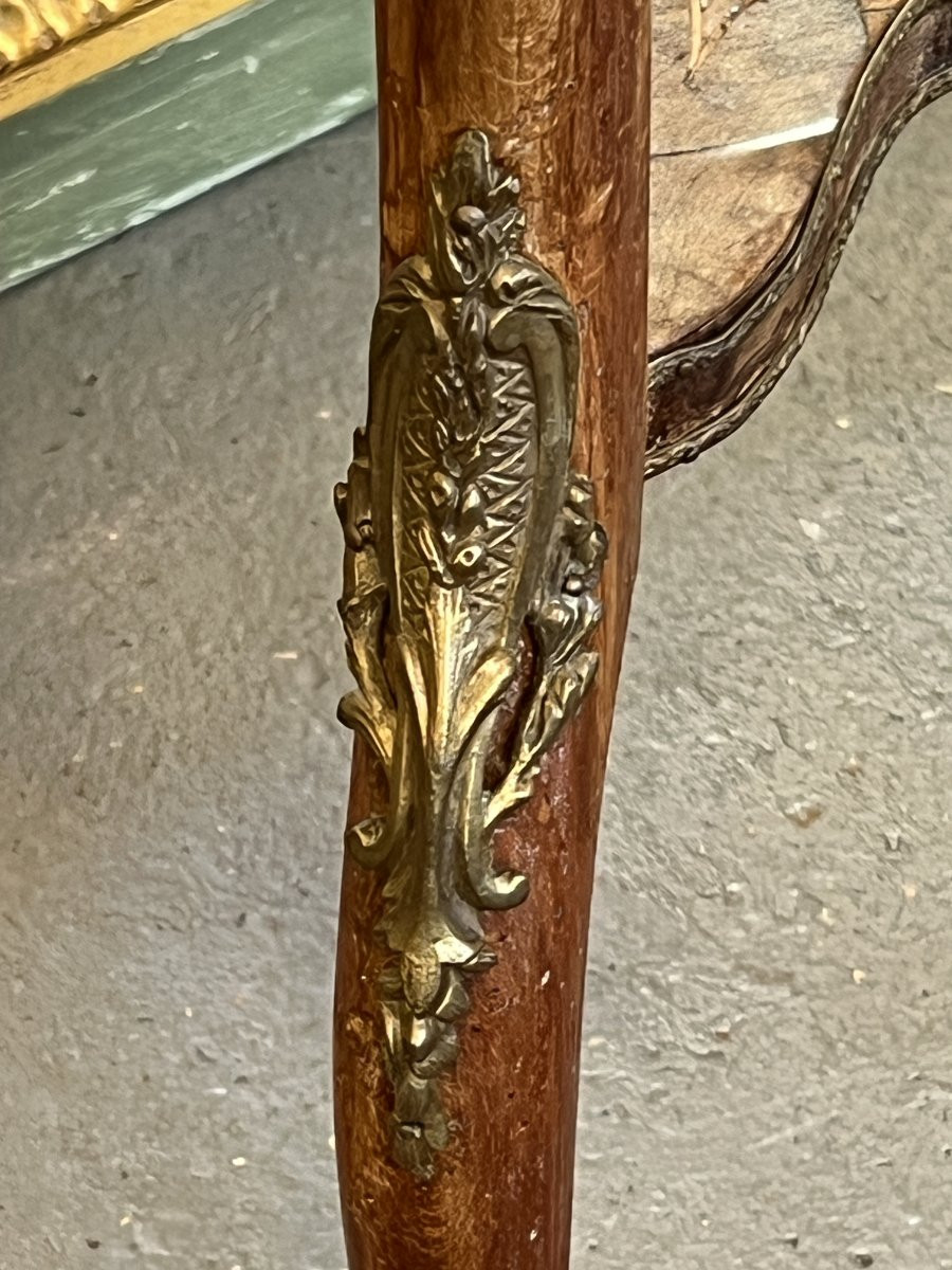 A Marquetry Jardinière In Precious Woods, Napoleon III Period, Mid-19th Century-photo-4