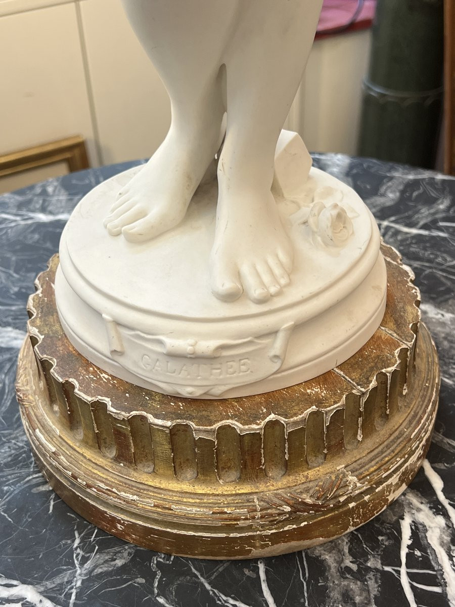 Laurent Honoré Marqueste ( 1848-1920 ) Large Sculpture In Sèvres Porcelain Cookie-photo-2